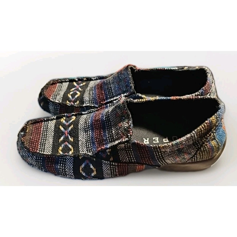 Roper Johnnie Driving Shoes Women Sz 7 Tribal Southwestern  Multi Color‎ #157
